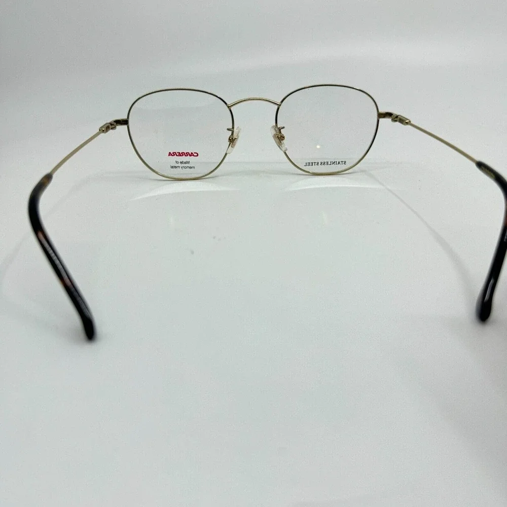 Carrera‎ 217/G 0RHL Gold Black Eyeglasses Frames Round Full Rim H10515